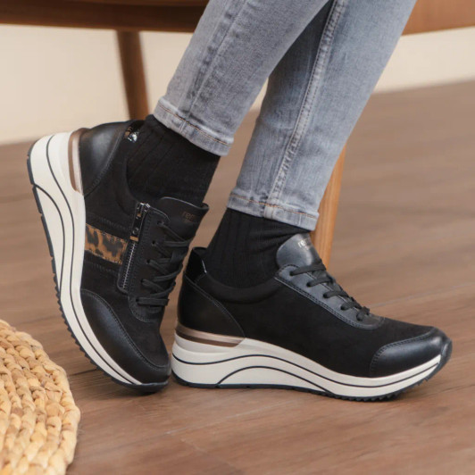 Remonte D0T09-04 Black Comfort Fit Casual Shoe | newshoes.ie