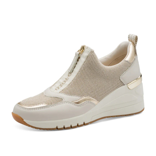 Marco Tozzi 24713-45 402 Off White Wedge Sneaker | newshoes.ie