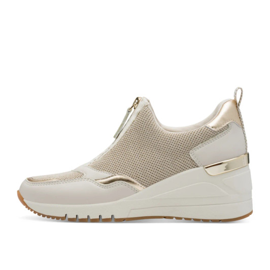 Marco Tozzi 24713-45 402 Off White Wedge Sneaker | newshoes.ie