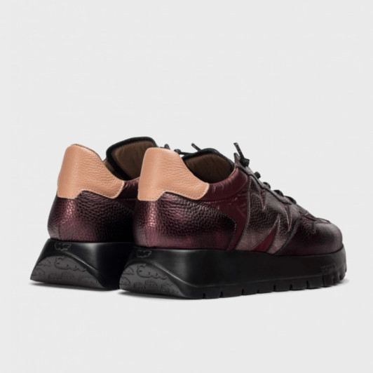 Wonders Odisei 91 Plum Metallic Sneaker | newshoes.ie