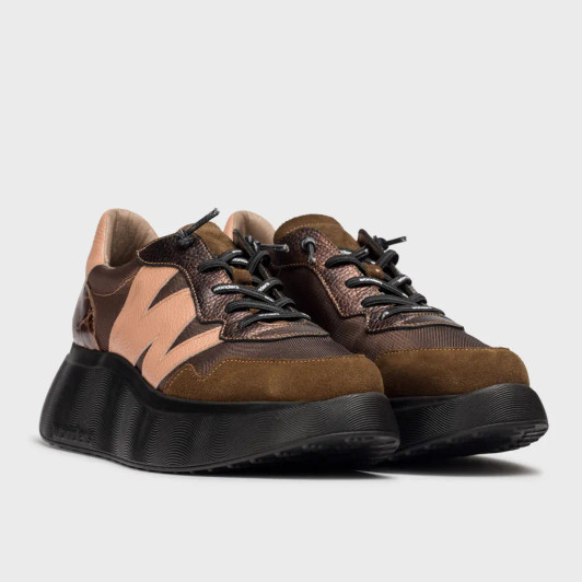 Wonders Roma 31 Bronze Blush Wedge Sneaker | newshoes.ie
