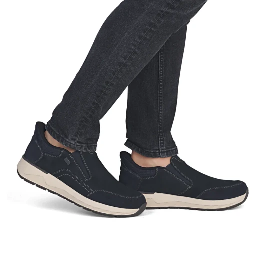 Rieker 11551-14 Navy Water-Repellent Wide Fit Slip On Shoe | newshoes.ie