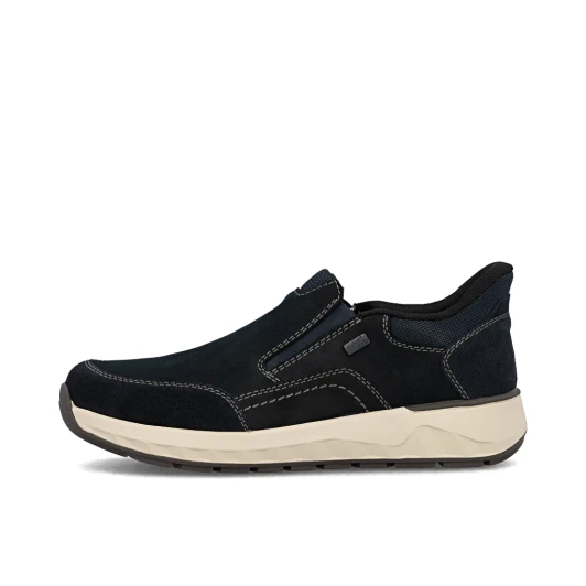 Rieker 11551-14 Navy Water-Repellent Wide Fit Slip On Shoe | newshoes.ie