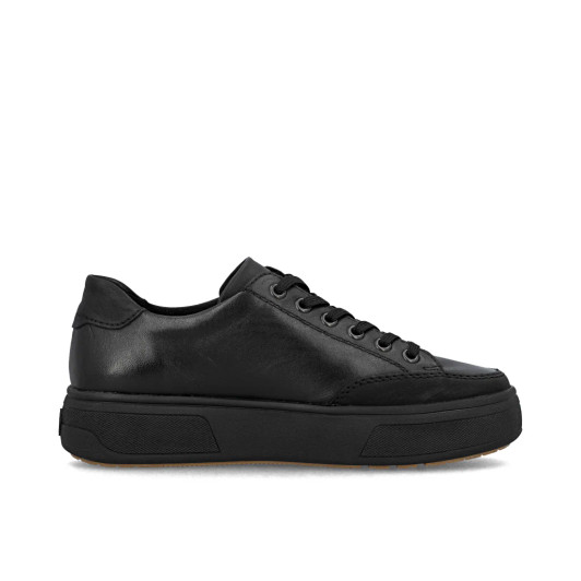 Rieker M7711-00 Black Matt Low Sneaker | newshoes.ie