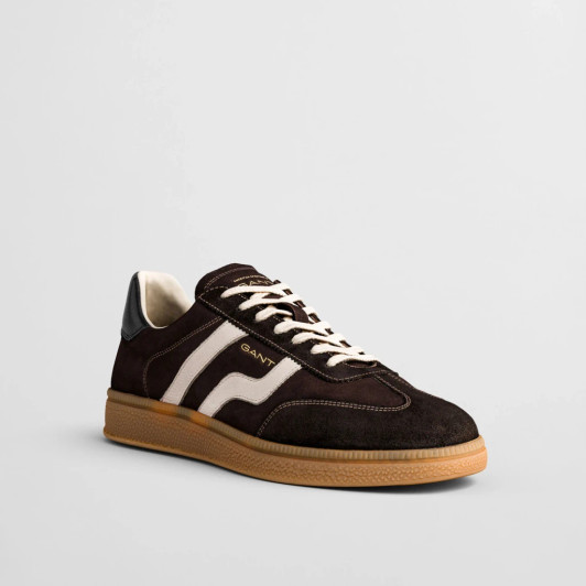 Gant Cuzmo 31633011 G46 Deep Brown Suede Sneaker | newshoes.ie