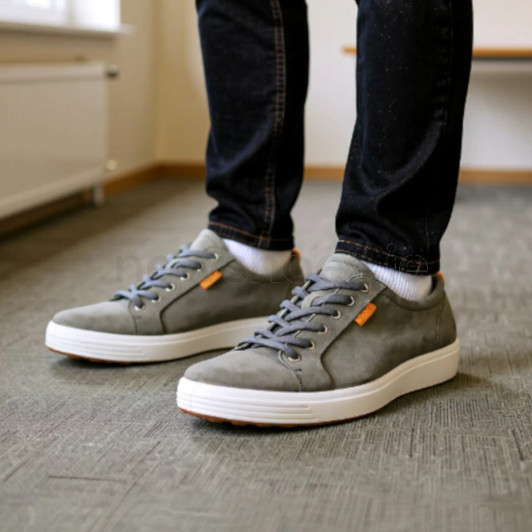 Ecco Soft 7 M 430004-02232 Grey Men's Sneaker | newshoes.ie