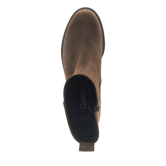 Gabor 71.874.14 Whiskey Nubuck Platform Ankle Boot | newshoes.ie