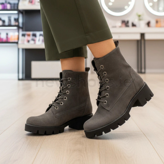 Gabor 71.711.39 Grey Nubuck Biker Boot | newshoes.ie