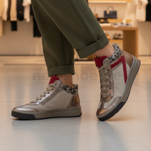 Ara Rom 2.0 12-50022-05G Pewter Comfort Fit Hi Top Boot | newshoes.ie