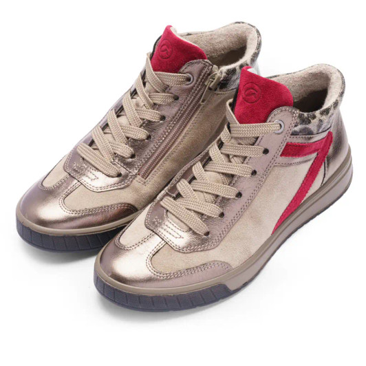 Ara Rom 2.0 12-50022-05G Pewter Comfort Fit Hi Top Boot | newshoes.ie