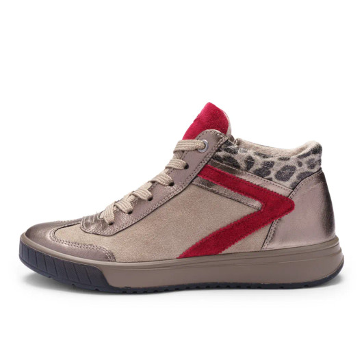 Ara Rom 2.0 12-50022-05G Pewter Comfort Fit Hi Top Boot | newshoes.ie