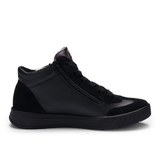 Ara Rom 2.0 12-50022-01G Black Comfort Fit Hi Top Boot | newshoes.ie