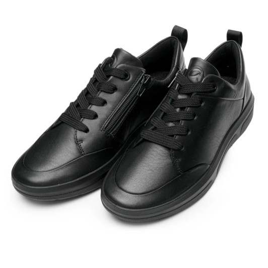 Ara Roma 3.0 12-50702-01 (H Fitting) Black Wide Fit Sneaker | newshoes.ie