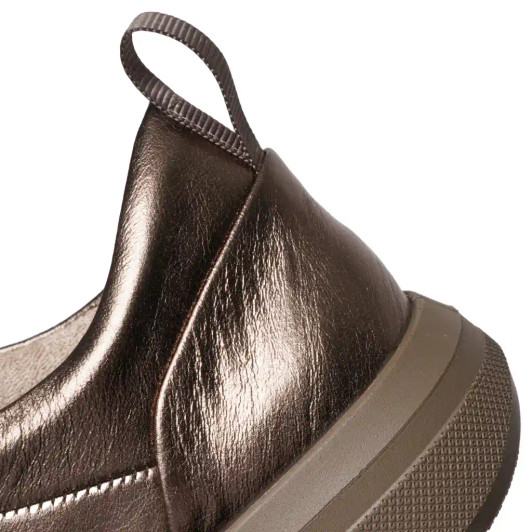 Ara Roma 3.0 12-50702-05 (H Fitting) Metallic Pewter Wide Fit Sneaker | newshoes.ie