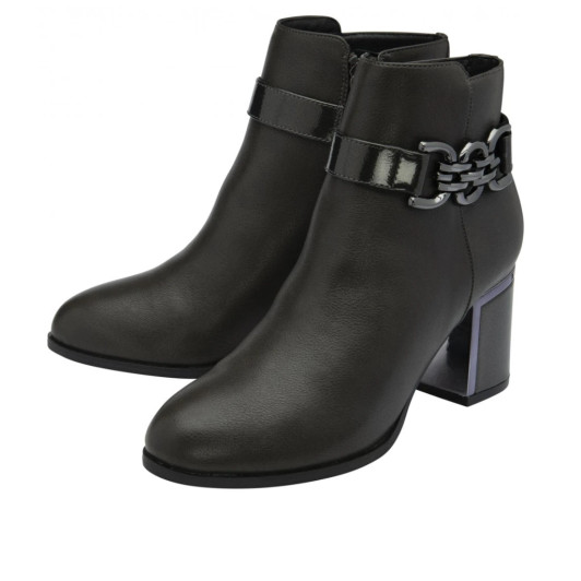 Lotus Amarin ULB454GG00 Grey Vegan Block Heel Ankle Boot | newshoes.ie