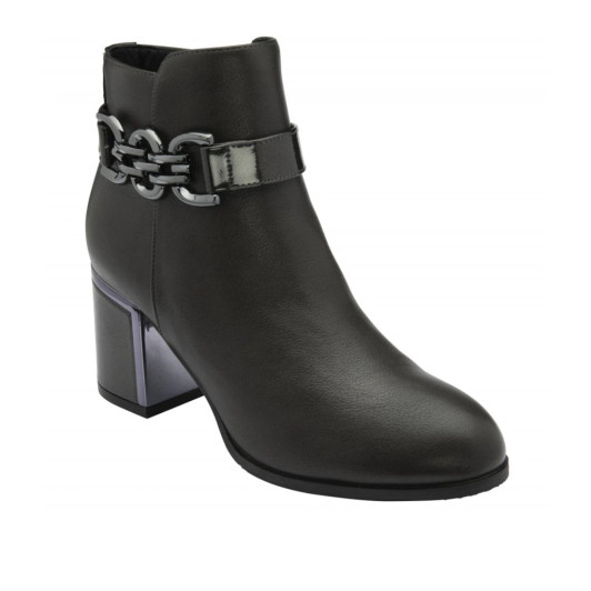 Lotus Amarin ULB454GG00 Grey Vegan Block Heel Ankle Boot | newshoes.ie