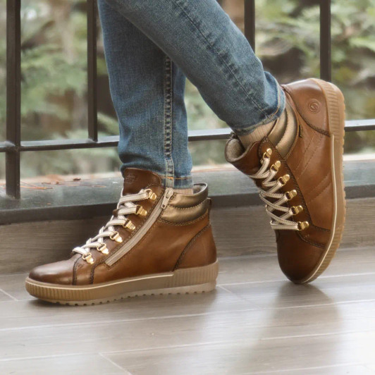 Remonte D0781-24 Tan Tex Ankle Boot | newshoes.ie