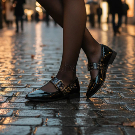 Marco Tozzi 22128-45 018 Black Patent Flat Heel Dress Shoe | newshoes.ie