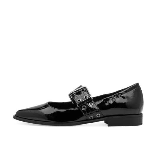 Marco Tozzi 22128-45 018 Black Patent Flat Heel Dress Shoe | newshoes.ie