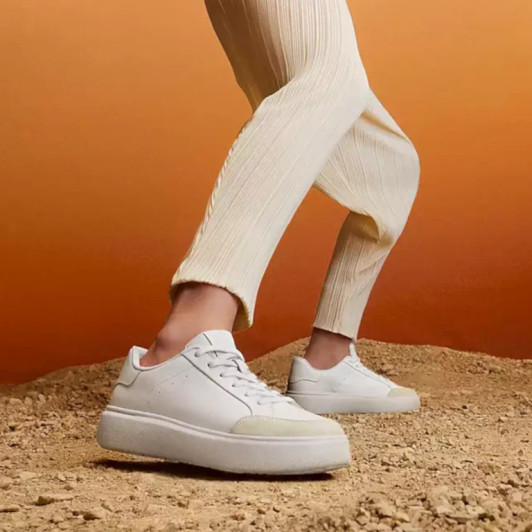 FitFlop RTG Leather White Trainer E4R-194 | newshoes.ie