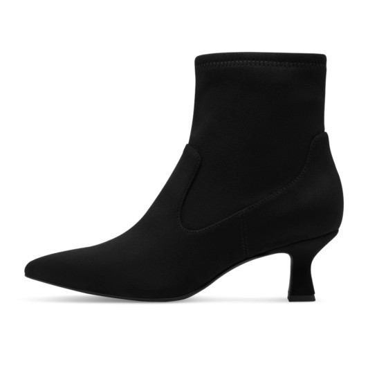 Marco Tozzi 25314-45 001 Black Suede Stretch Bootie | newshoes.ie