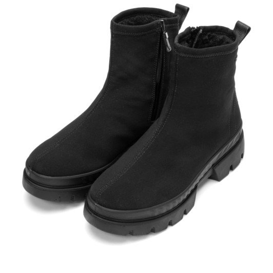 Ara Mood 12-14102-01 (H Fitting) Black Waterproof Stretch Wide Fit Boot | newshoes.ie