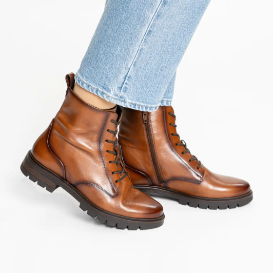 Ara Cambridge 12-11260-09G Tan Leather Ankle Boot | newshoes.ie