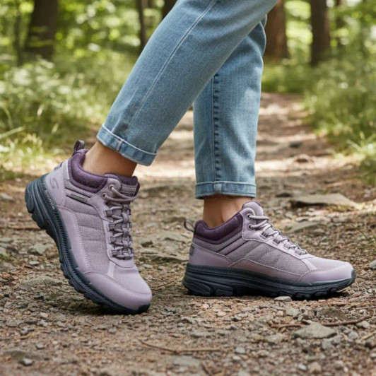 Skechers Waterproof: GO RUN Trail Altitude 2.0 - Cold Creek 129531 MVE Mauve Trail Trainer | newshoes.ie