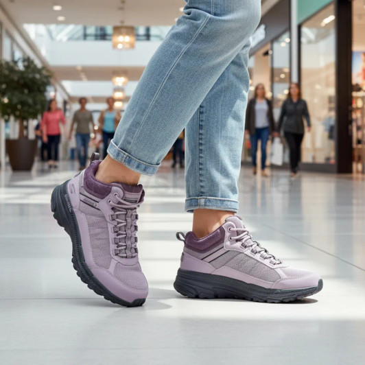 Skechers Waterproof: GO RUN Trail Altitude 2.0 - Cold Creek 129531 MVE Mauve Trail Trainer | newshoes.ie