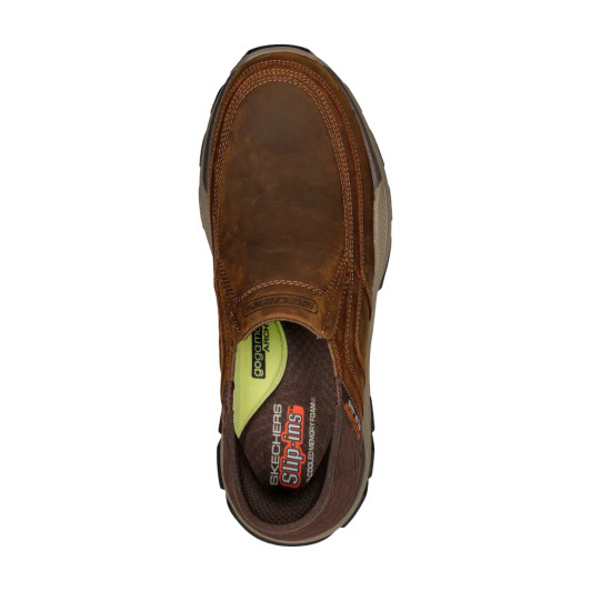 Skechers Slip-ins RF: Respected - Elgin 204810 CDB Dark Brown Men's Sneaker | newshoes.ie