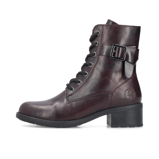 Rieker 75431-35 Wine Lace Ankle Boot | newshoes.ie