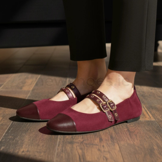 Marco Tozzi 2-22107-45 Bordeaux Flat Ballerina Pump | newshoes.ie