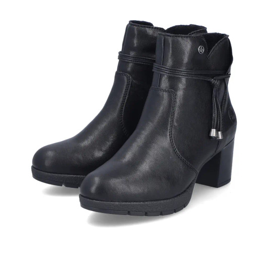 Rieker 77667-00  Black Block Heel Ankle Boot | newshoes.ie