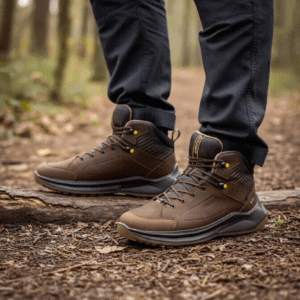 Grisport Trailwalker Brown Wax Leather Men's Walking Boot | newshoes.ie