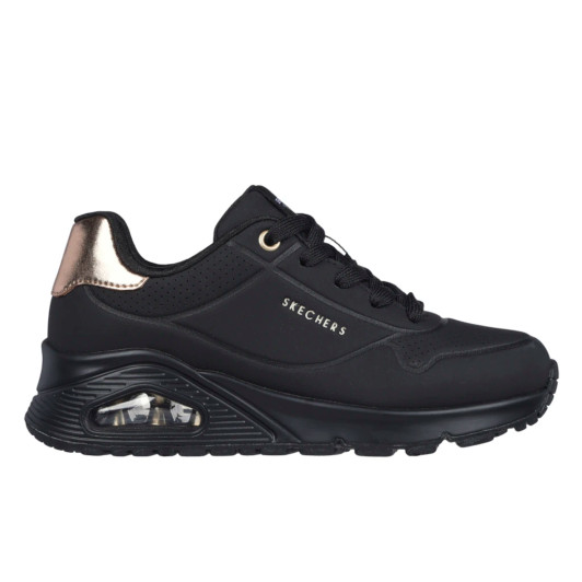 Skechers Uno - Shimmer Away 310545/BLK Black Women's Sneaker | newshoes.ie
