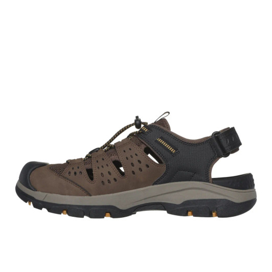 Skechers Relaxed Fit: Tresmen - Menard 205113/BRBK Brown & Black Men's Sandal | newshoes.ie