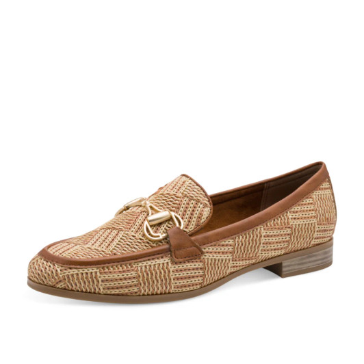 Marco Tozzi 2-24220-46-392 Tan Combi Loafer | newshoes.ie