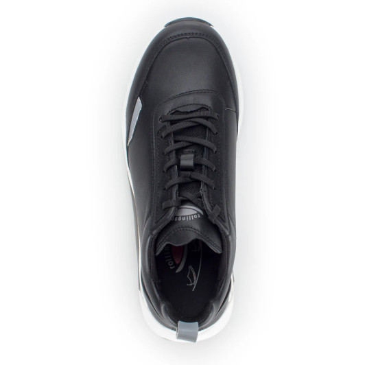 Gabor Rolling Soft 86.915.57 Black Leather Sneaker | newshoes.ie