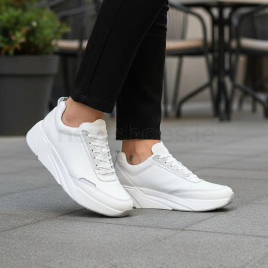 Gabor Rolling Soft 86.915.50 White Leather Sneaker | newshoes.ie
