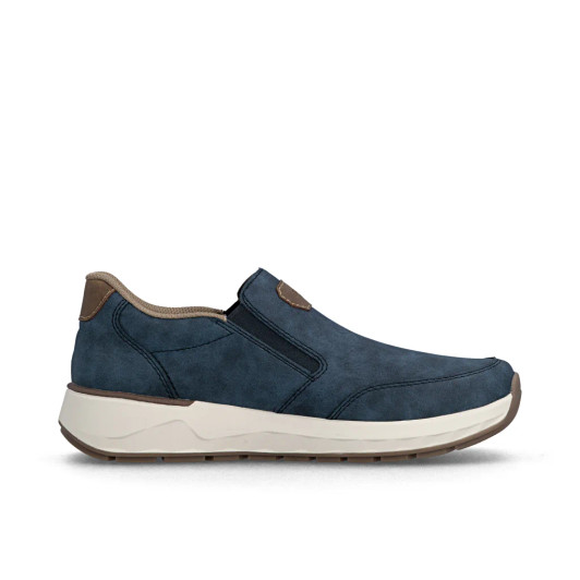 Rieker 11550-15 Denim Wide Fit Slip On Shoe | newshoes.ie