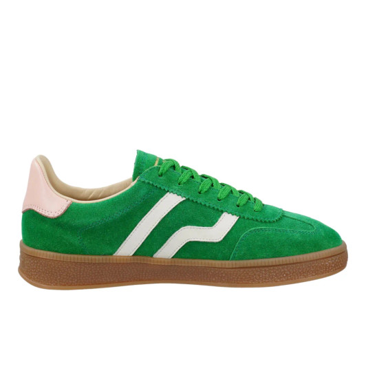 Gant Cuzima 32533197 G746 Green & Peach Suede Sneaker | newshoes.ie