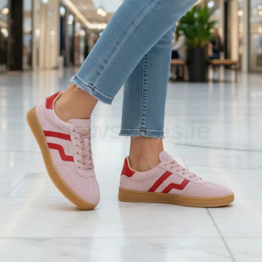 Gant Cuzima 32533197 G938 Rose & Red Suede Sneaker | newshoes.ie