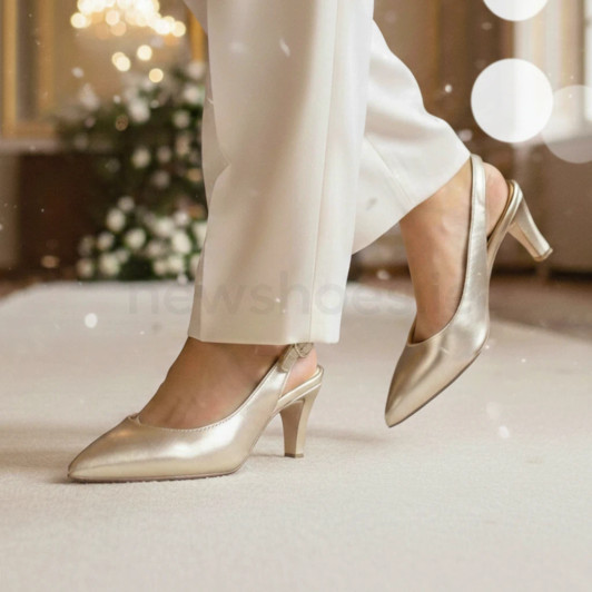 Gabor 81.590.62 Gold Slingback Dress Shoe | newshoes.ie