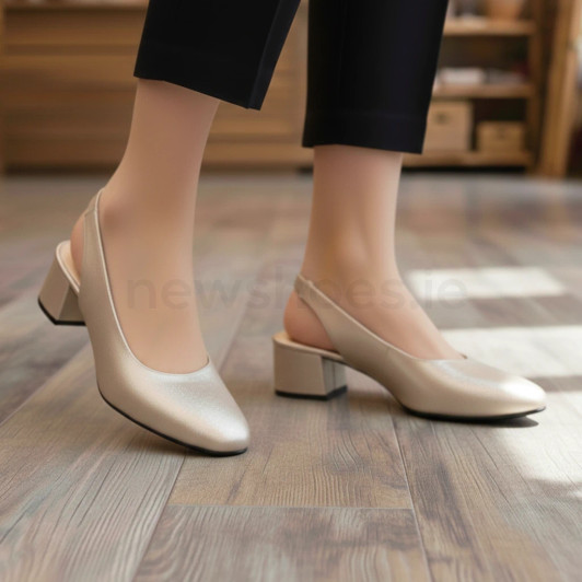 Caprice 9-29500-42 341 Taupe Metallic Slingback | newshoes.ie