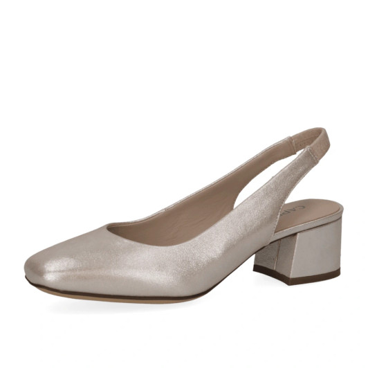 Caprice 9-29500-42 341 Taupe Metallic Slingback | newshoes.ie