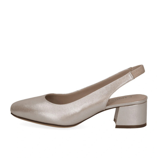 Caprice 9-29500-42 341 Taupe Metallic Slingback | newshoes.ie