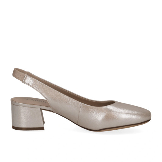 Caprice 9-29500-42 341 Taupe Metallic Slingback | newshoes.ie