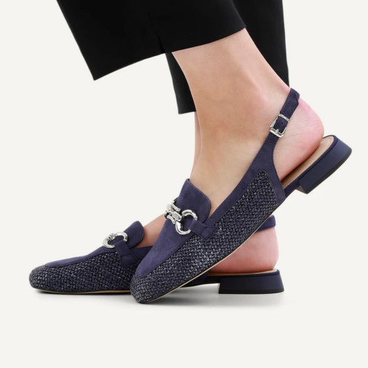 Caprice 9-29410-46 880 Ocean Weave Slingback | newshoes.ie