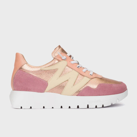 Wonders Odisei 01 A-24101 Blush Combi Wedge Sneaker | newshoes.ie