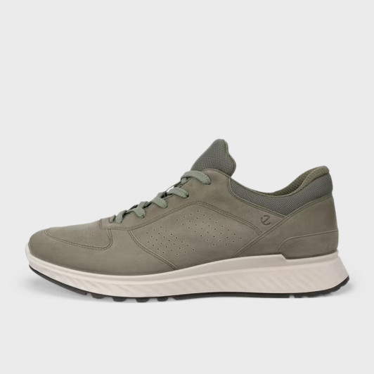 Ecco Exostride M Low 835314-61477 Smokey Olive Suede Men's Sneaker | newshoes.ie
